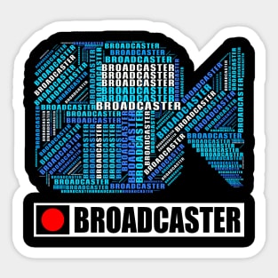 Amusing Broadcaster Artwork Sticker